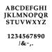 Palatino Font Metal Letters & Numbers