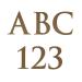 Trajan Bold Font Metal Letters & Numbers