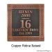 Traditional Historical Plaque - Copper