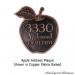 apple address plaque