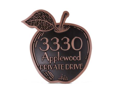 apple address plaque