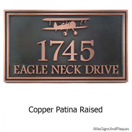 Airpark Airplane Plaque - Copper
