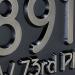 Frank Lloyd Wright Address Plaque Bronze Raised Detail