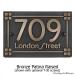 Frank Lloyd Craftsman Address Plaque