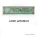 Frank Lloyd Wright Name Plate Plaque in Raised Copper Verdi