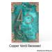 Deco Styling Address Plaque shown in Copper Verdi