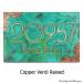 Deco Styling Address Plaque w/Corner Options - Copper Verdi