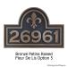 Fleur De Lis Arch Plaque - Bronze