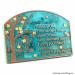 Blossom Tree Plaque - Copper Verdi with Painted Flowers