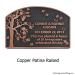 Blossom Tree Plaque - Copper with Painted Flowers