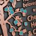 Blossom Tree Plaque - Copper with Painted Flowers