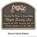 Tractor Memorial Plaque - Bronze