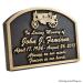 Tractor Memorial Plaque - Brass