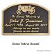 Tractor Memorial Plaque - Brass