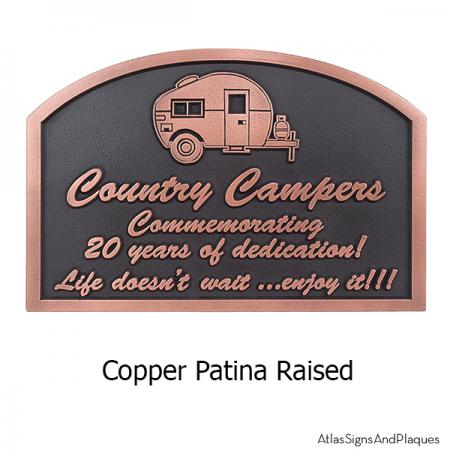 Happy Campers Sign - Copper