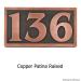 Benguiat Address Numbers - Copper