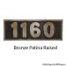 Cool Numbers on Rustic Modern Address Sign