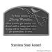 Stainless Steel Songbird Remembrance Plaque