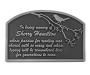 Stainless Steel Songbird Remembrance Plaque