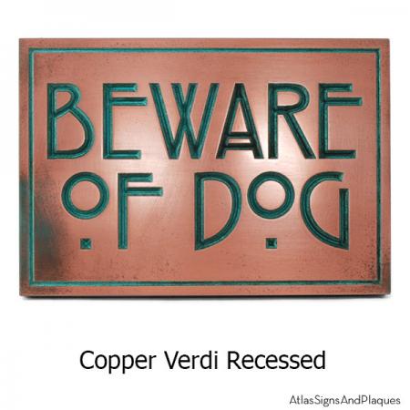 Stickley Phrase Plaque - Copper Verdi