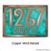 Stickley Address Plaque - Copper Verdi Shown with Optional T30 Screws