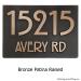Stickley Address Plaque - Bronze