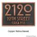 Stickley Address Plaque - Copper
