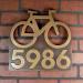 Bike Address Plaque - Brass