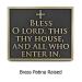 Blessing Welcome Plaque - Brass