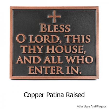 Blessing Welcome Plaque - Copper