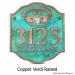 Celtic Claddagh Ring Plaque - Copper Verdi Shown with Optional T30 Screws