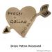 Carved Heart Plaque - Brass