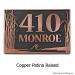 Sea Shore Address Plaque - Copper