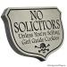 Girl Guide No Soliciting Sign - Silver Nickel