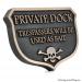 Private Dock Funny No Trespassing Marina Sign - Bronze