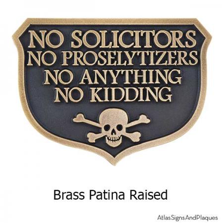 No Kidding Solicitors - Brass