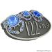 Crab Oval Plaque - Silver Nickel Shown with Optional Painted Crabs