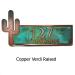 Cactus Name Plaque - Copper Verdi