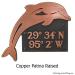 Dolphin Address Plaque - Copper Shown with Optional T30 Screws