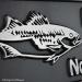 Gone Fishing Plaque - Pewter Detail with Bass