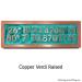 Latitude Longitude Plaque - Copper Verdi