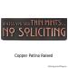 Thin Mints No Soliciting Sign - Copper
