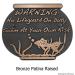 Fish Bowl Address Plaque - Bronze Shown with Optional T30 Screws