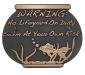 Fish Bowl Address Plaque - Bronze Shown with Optional T30 Screws