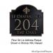 fleur de lis address plaque