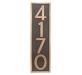 Frank Lloyd Vertical Home Numbers - Bronze