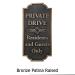 Home Owners Association Private Drive HOA Sign - Bronze