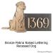 Dog Shaped Custom Canine Sign - Bronze Labrador Detail Shown with Optional T30 Screws