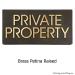 Modern Advantage Private Property - Brass