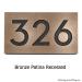 Neutraface Address Plaque - Bronze